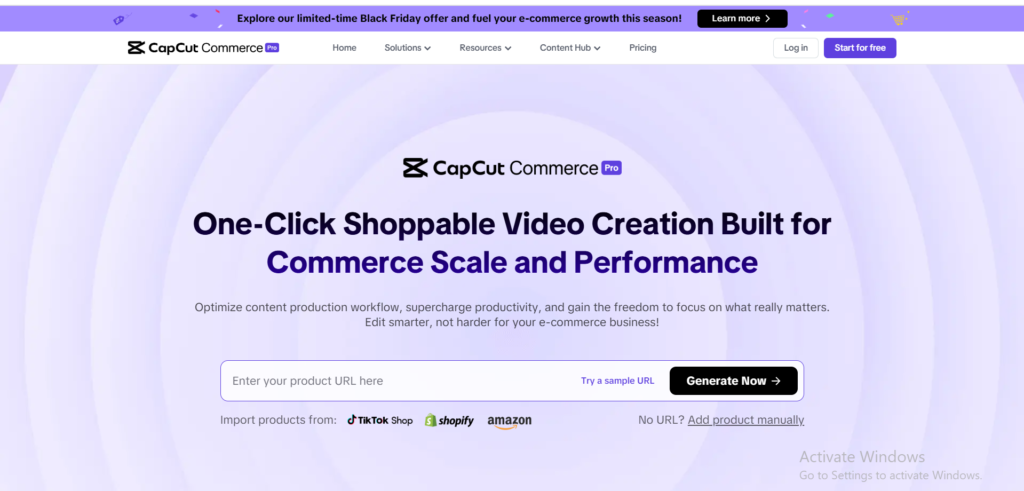 Home capcut commerce pro